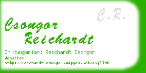 csongor reichardt business card